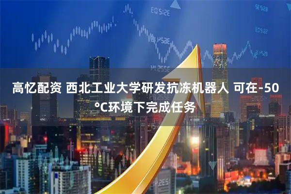 高忆配资 西北工业大学研发抗冻机器人 可在-50°C环境下完成任务